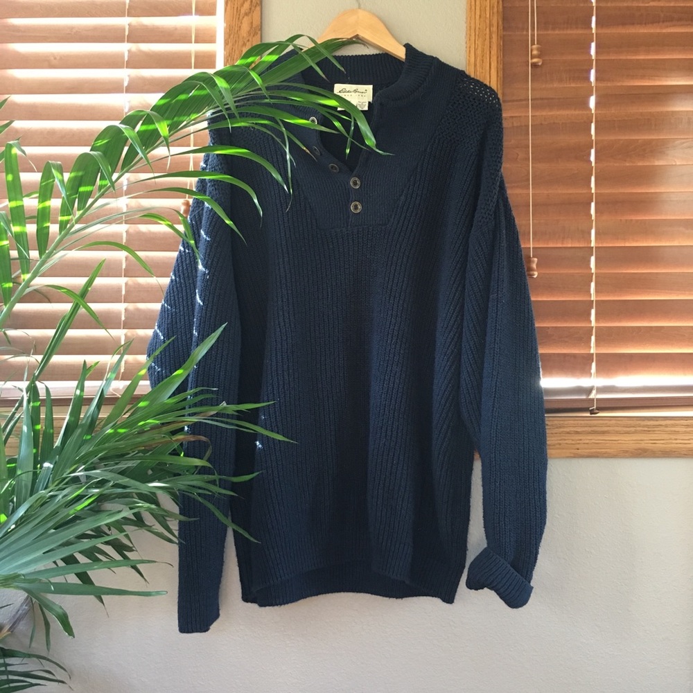 Oversized Henley Sweater